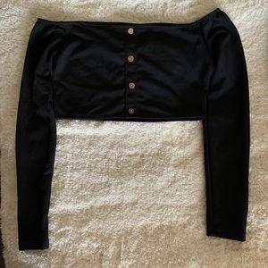 Off shoulder crop top